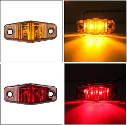 Miniatura 5 de Kit de luces LED para remolque, impermeables, sumergibles, cuadradas, luces traseras para camiones con arnés de cable y soporte, lámparas de