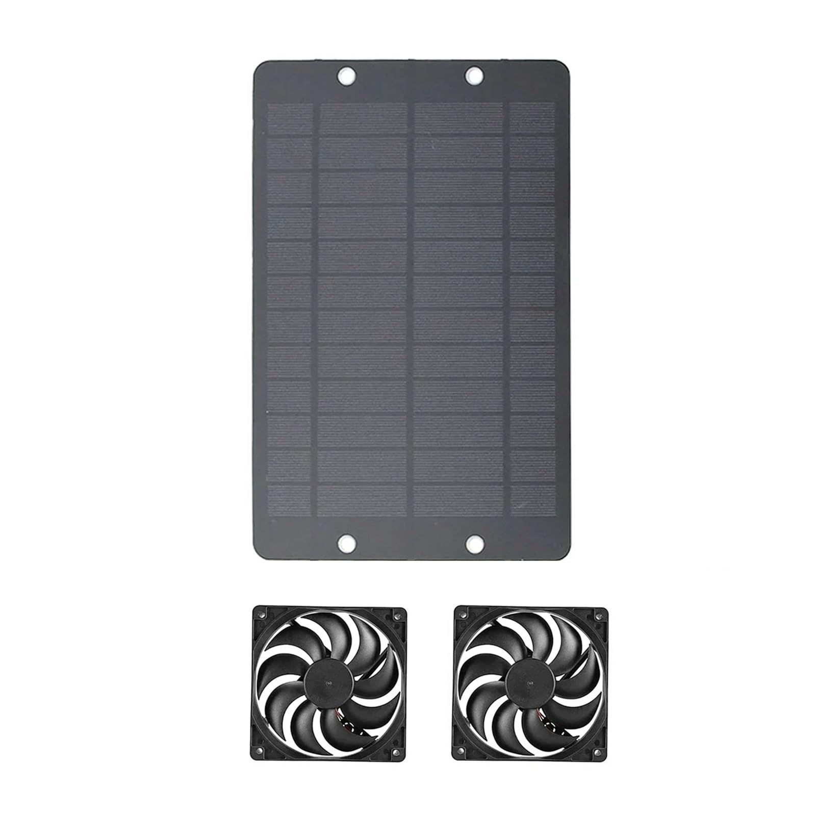 GDBAGKDQK Ventilazione Solare Automatico da 15 W/25 W 6 Pollici con Interruttore, Adatto for Pollaio, Serra, Camper, Canile Raffreddamento Rapido(25W)