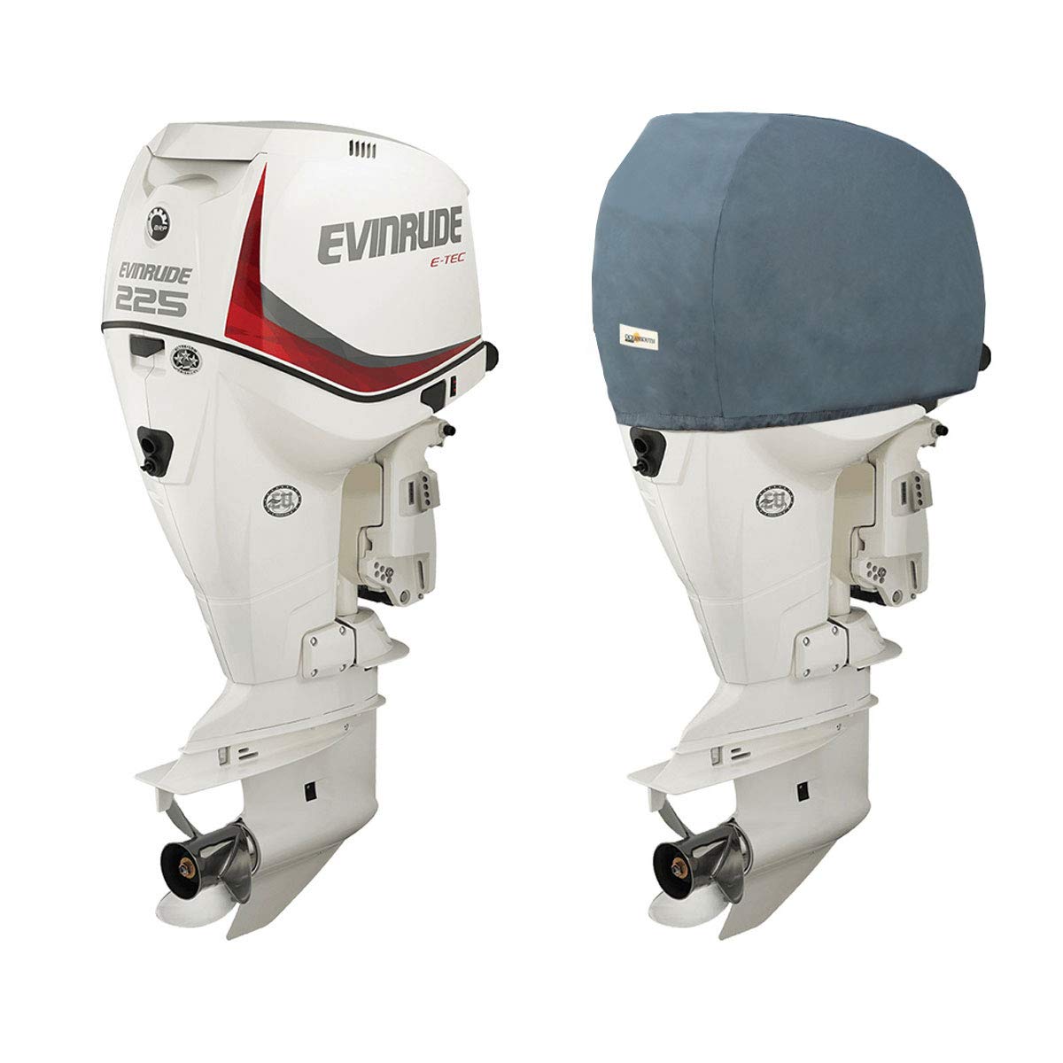Oceansouth Outboard Motor Cowling Storage Cover for Evinrude (200-300HP (E-TEC V6 3.3L) (from 2005 up to 2016))(for Storage only)