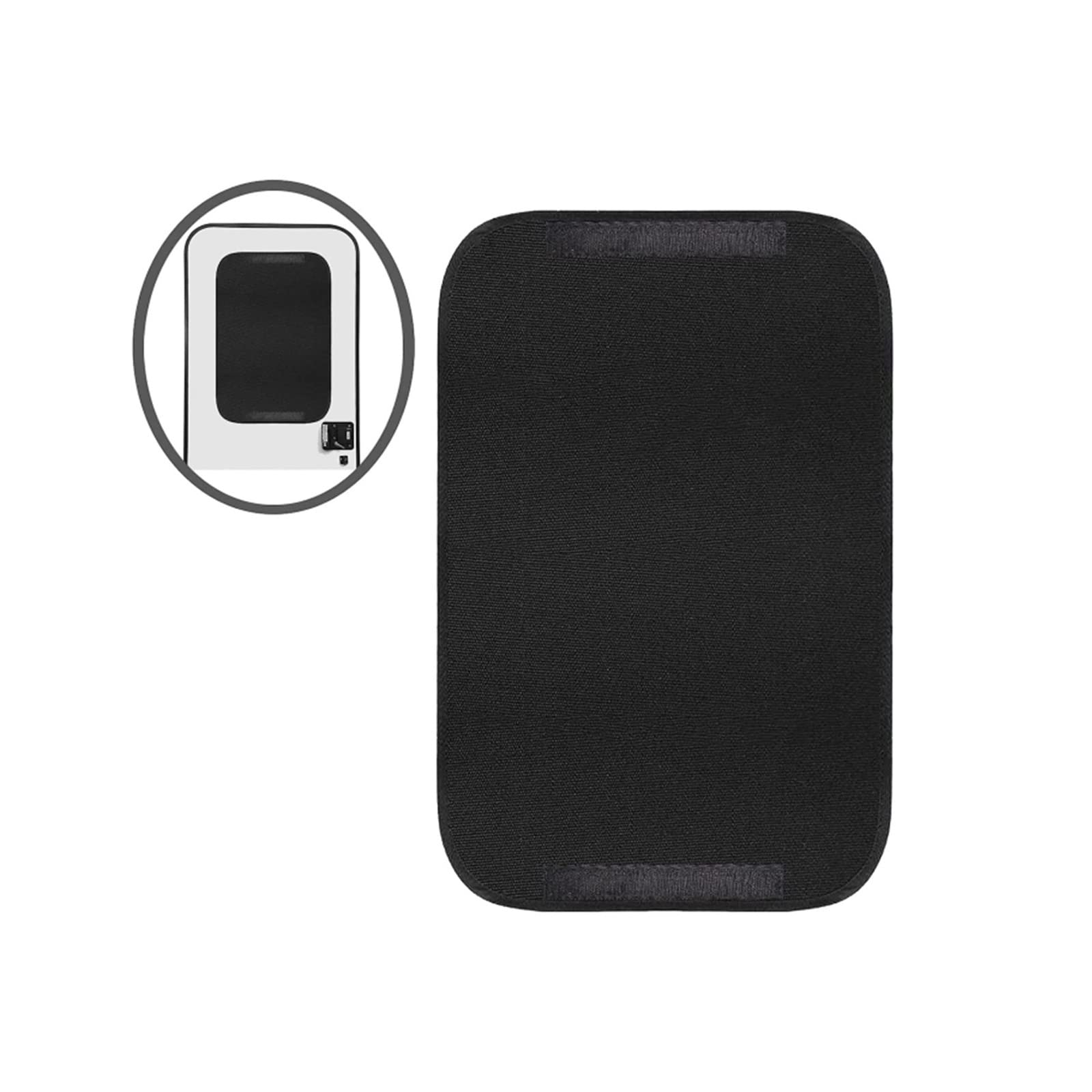 1pc Noir RV Porte et fenêtre Ombre Couverture 64x41cm RV Rideau occultant