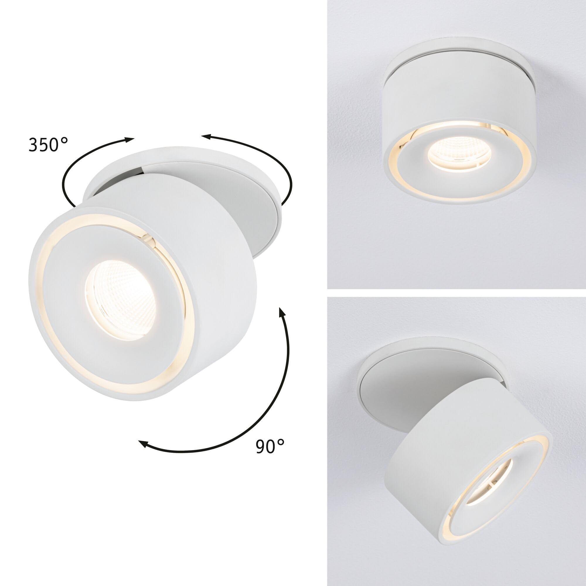 Paulmann 93372 Spircle LED lampa stołowa LED Fest Eingebaut 8W biała