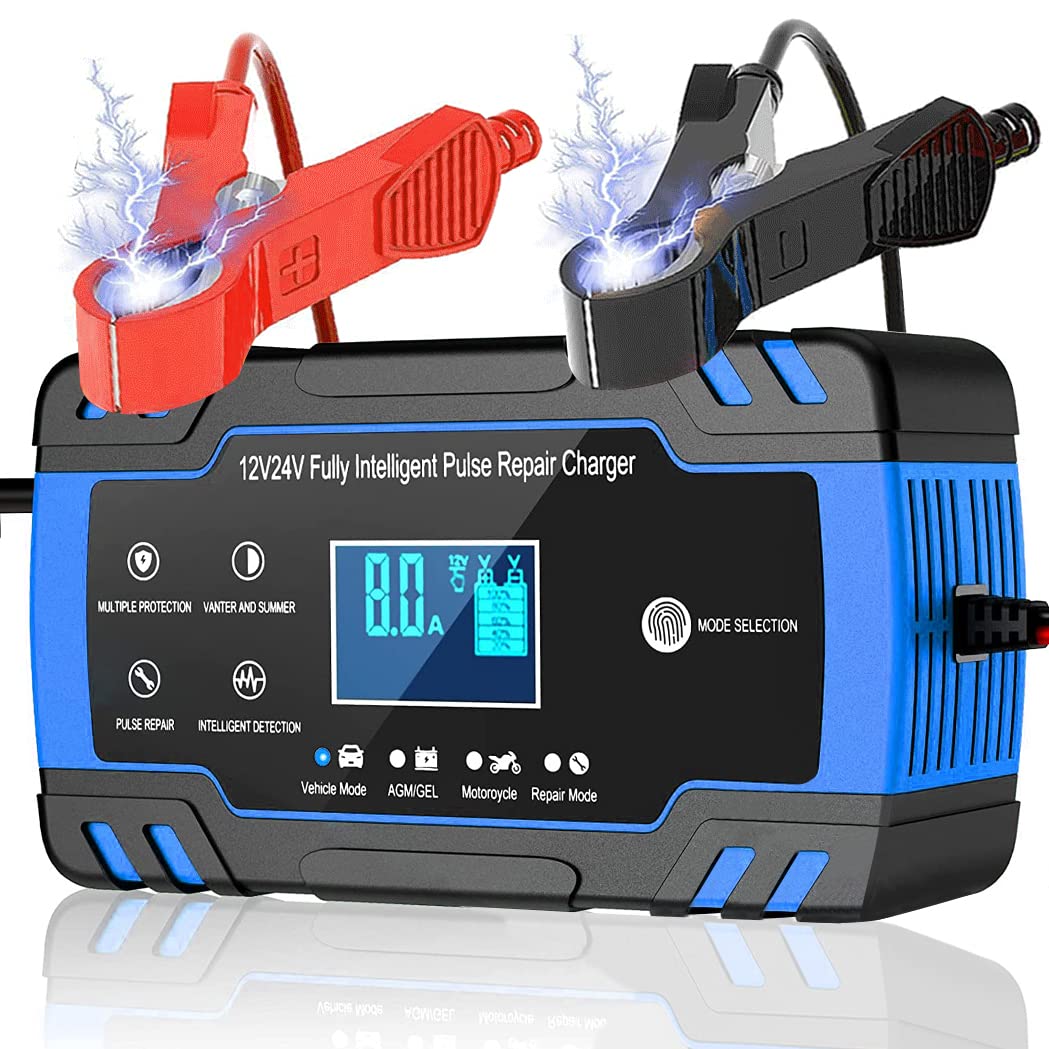 Buy Automatic Battery Charger, 12V/24V 8Amp Car Battery Charger