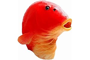 Masquerade Costume Novelty Anime Full Head Latex Mask Red Fish