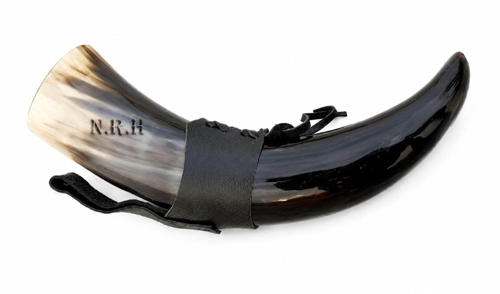 Nautical Replica Hub Viking Drinking Horn Tankard Authentic Medieval Inspired Drinking Horn with Leather Holder Rustic Vintage Home Decor Gifts