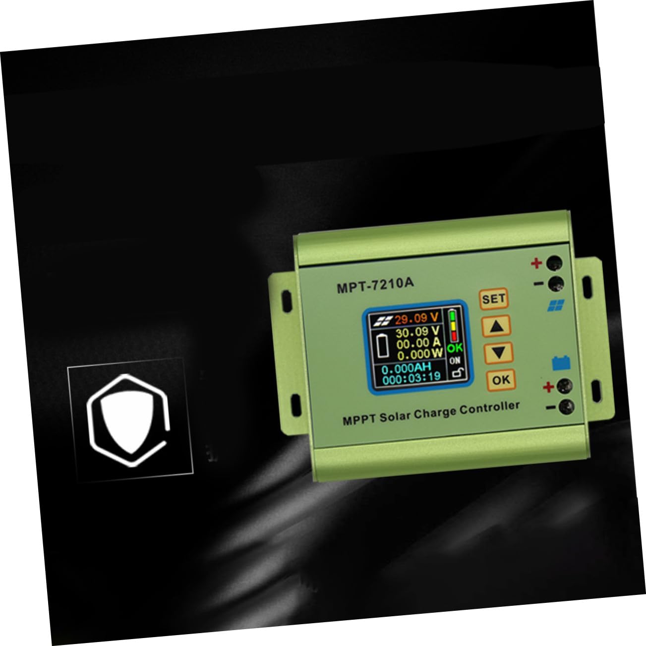 Contrôleur Solaire Mppt 7210a 10a pour Charge Solaire, Écran Couleur