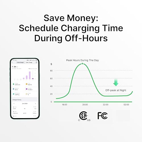 Miniatura 6 de Autel Home Cargador inteligente para vehículos eléctricos (EV) de hasta 50 amperios, 240 V, estación de carga de automóvil para interiores y