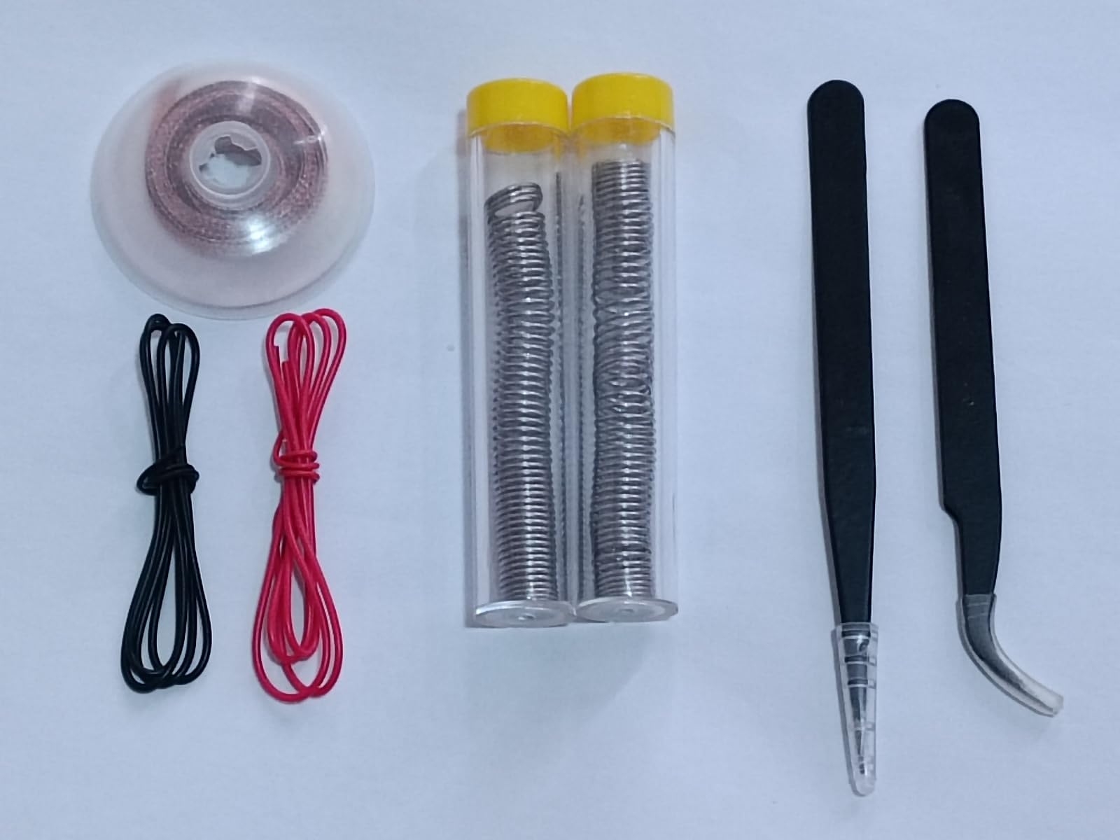 Soldador eléctrico, kit de soldador, 110 V, 60 W, temperatura ajustable, multímetro digital, 5 puntas de soldadura, soporte de alambre de soldadura, bomba desoldadora