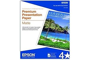 Epson Bright White, 11x14 Borderless Matte Paper (S041468)
