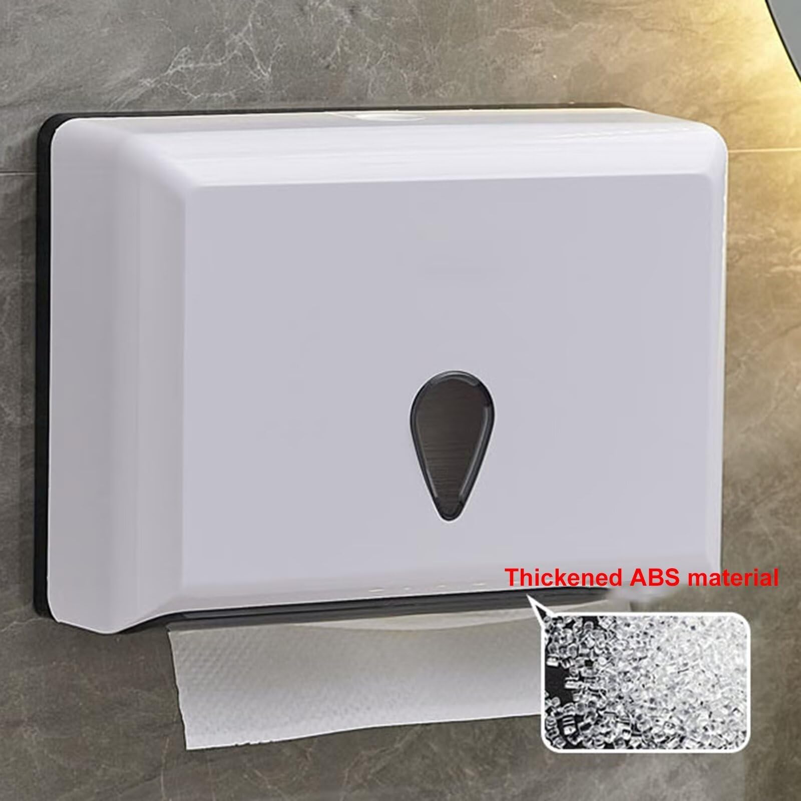 Dispensador de Toallas de Papel de múltiples Pliegues para Montaje en Pared, dispensador de Toallas de Mano plegadas para baño/Aseo, Soporte para Toallas de Papel Comercial