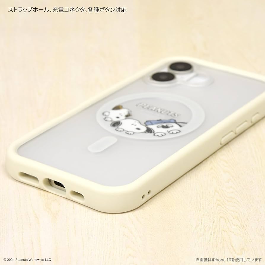 Tech21 スヌーピー iPhone 16plusケース（MagSafe対応） Tech21