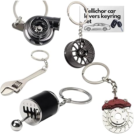5pc Car Lovers Key Chain Set: The Ultimate Automotive Accessory for Enthusiasts