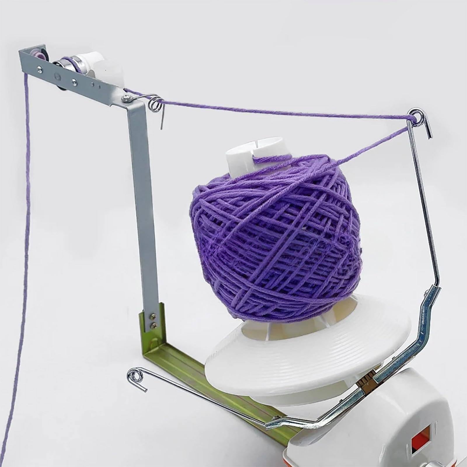 Bobinadora De Hilo Eléctrica: 500g De Gran Capacidad, Máquina Bobinadora De Hilo De Velocidad Ajustable, Bajo Nivel De Ruido, Herramienta De Torsión para Hilo De Lana/Nylon