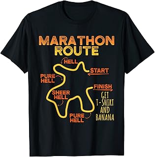VidiAmazing Running Jogging Marathon Route Cross Country Triathlon ds1644 T-Shirt