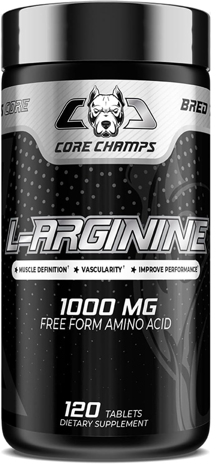L-ARGININE: Unlock the Potency of Nitric Oxide| 1000mg Free from Amino Acid| Cardiovascular&Immune Support| Muscle definition| Vascularity| improve Performance| 120 Capsules