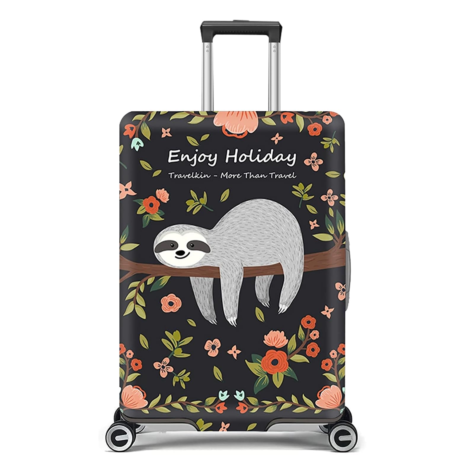 Housse de protection pour valise, élastique, housse de valise de voyage, Paresseux., S(18-21 Zoll), Classique