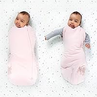 Vista 5 de Happiest Baby Sleepea Manta Envolvente Cómoda - Manta Envolvente para Bebé de 100% Algodón Orgánico - Diseñada por Doctores, Promueve el Desarrollo