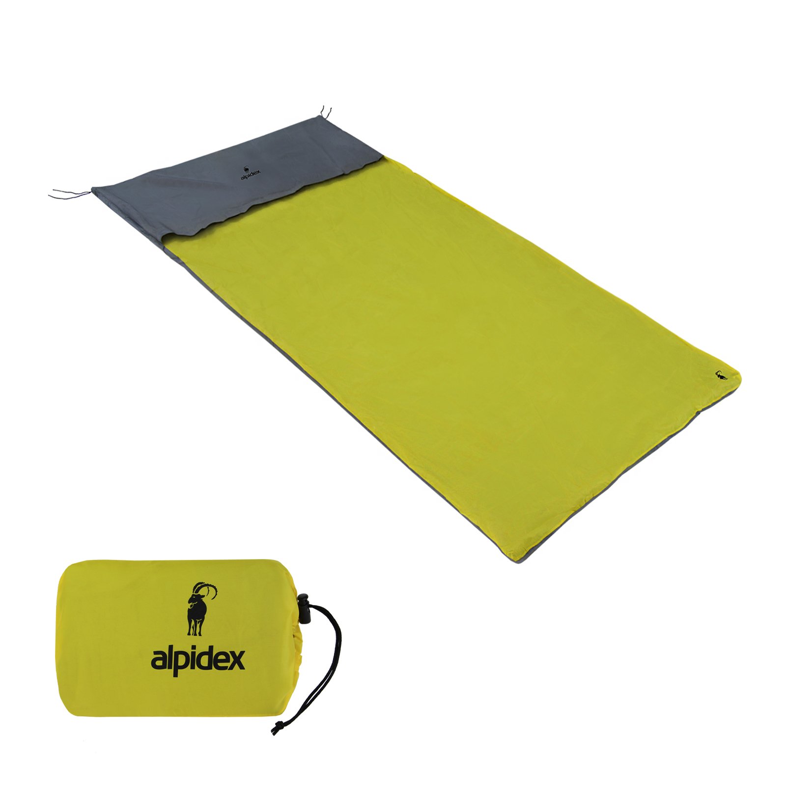 ALPIDEX Bivy Cortaviento Impermeable 2 Tamaños Funda Vivac 1-2 Personas Saco Dormir Emergencia Termico Legero