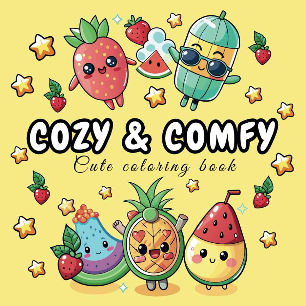 COZY & COMFY: Cute Coloring Book (PIKABOO COLORING BOOK)