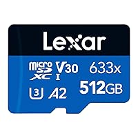 Lexar 633x Scheda Micro SD 512 GB, Scheda di Memoria microSDXC UHS