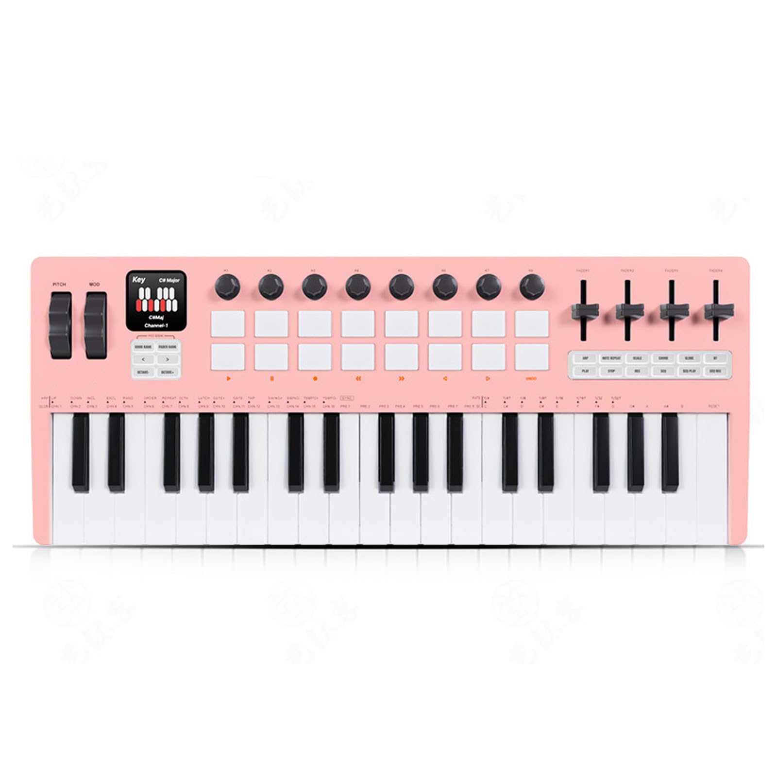 Pratico 37 Controller Tastiera Con Sentirsi Controller di Produzione Musicale Adatto Per Produttori Esterni Controller Tastiera Per La Produzione Musicale