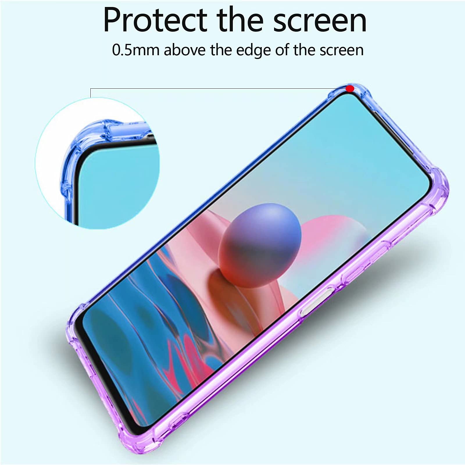 LINER Cover Per Vivo X60 Pro - Ultra Sottile TPU Gradiente Rosa/Viola, Antiurto Con Airbag - 2