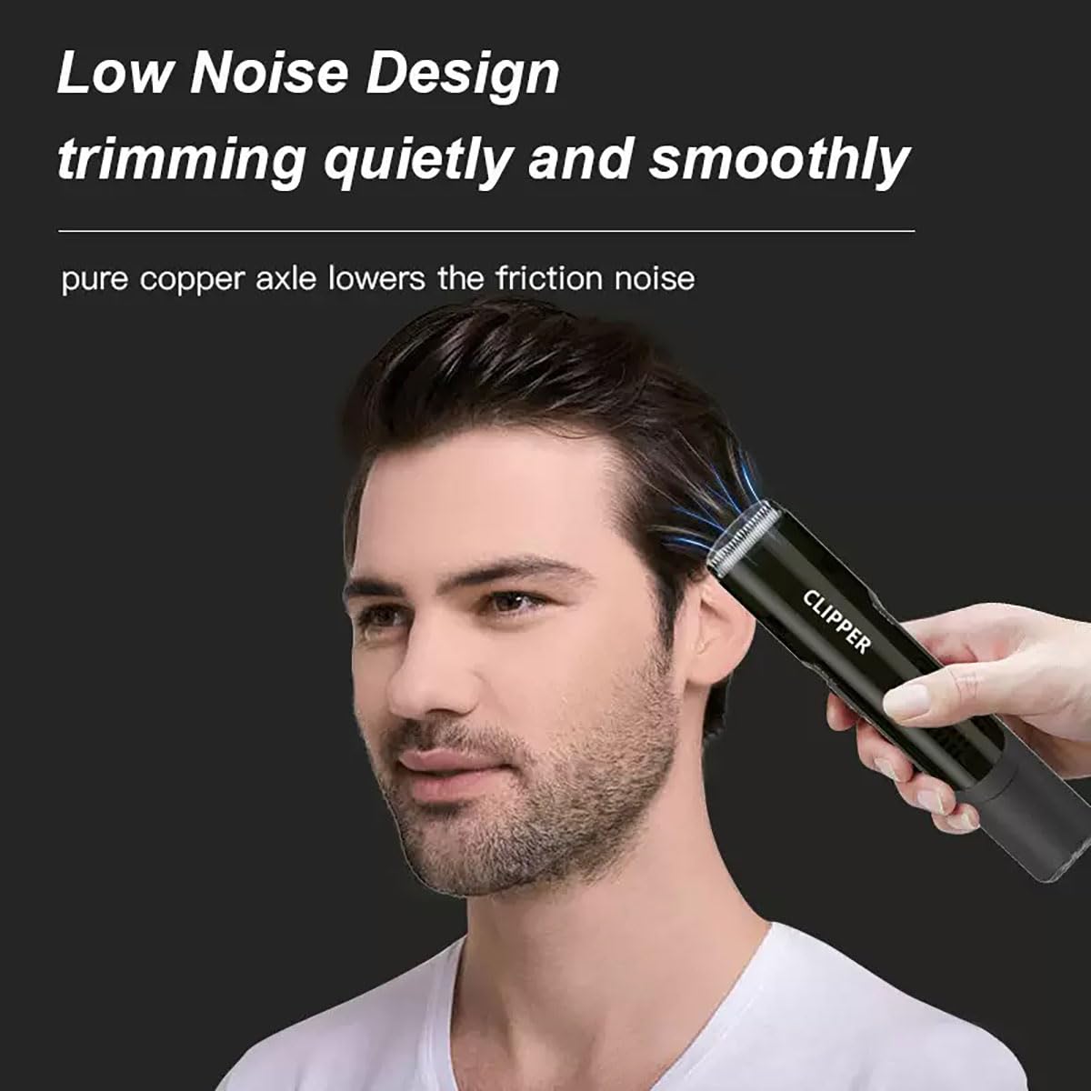 HARPIMER Cortapelos al vacío para hombres, kit de corte de pelo eléctrico para barbas, vello facial, recortadora de pelo al vacío para hombres y niños, kit de corte de pelo IPX7 impermeable