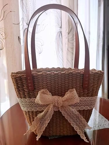 Miniatura 5 de IDONGCAI Cinta de encaje de algodón para coser de ganchillo para manualidades, cinta de encaje vintage para envolver regalos, 1.6 pulgadas x 10