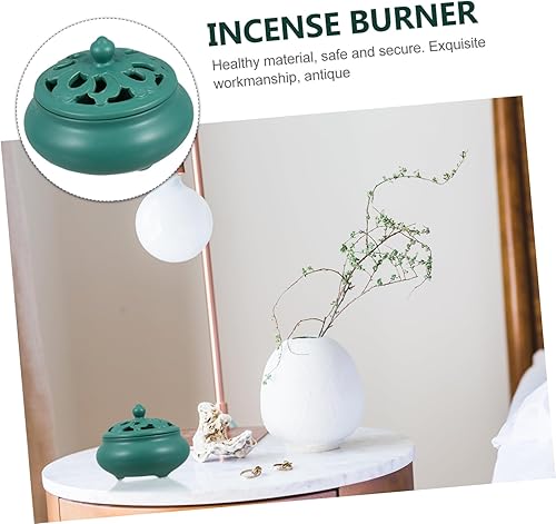 Miniatura 9 de Cerámica Decoración Carbón Incienso Quemador Carbón Titular Cono Cerámica Incienso Tazón Cerámico