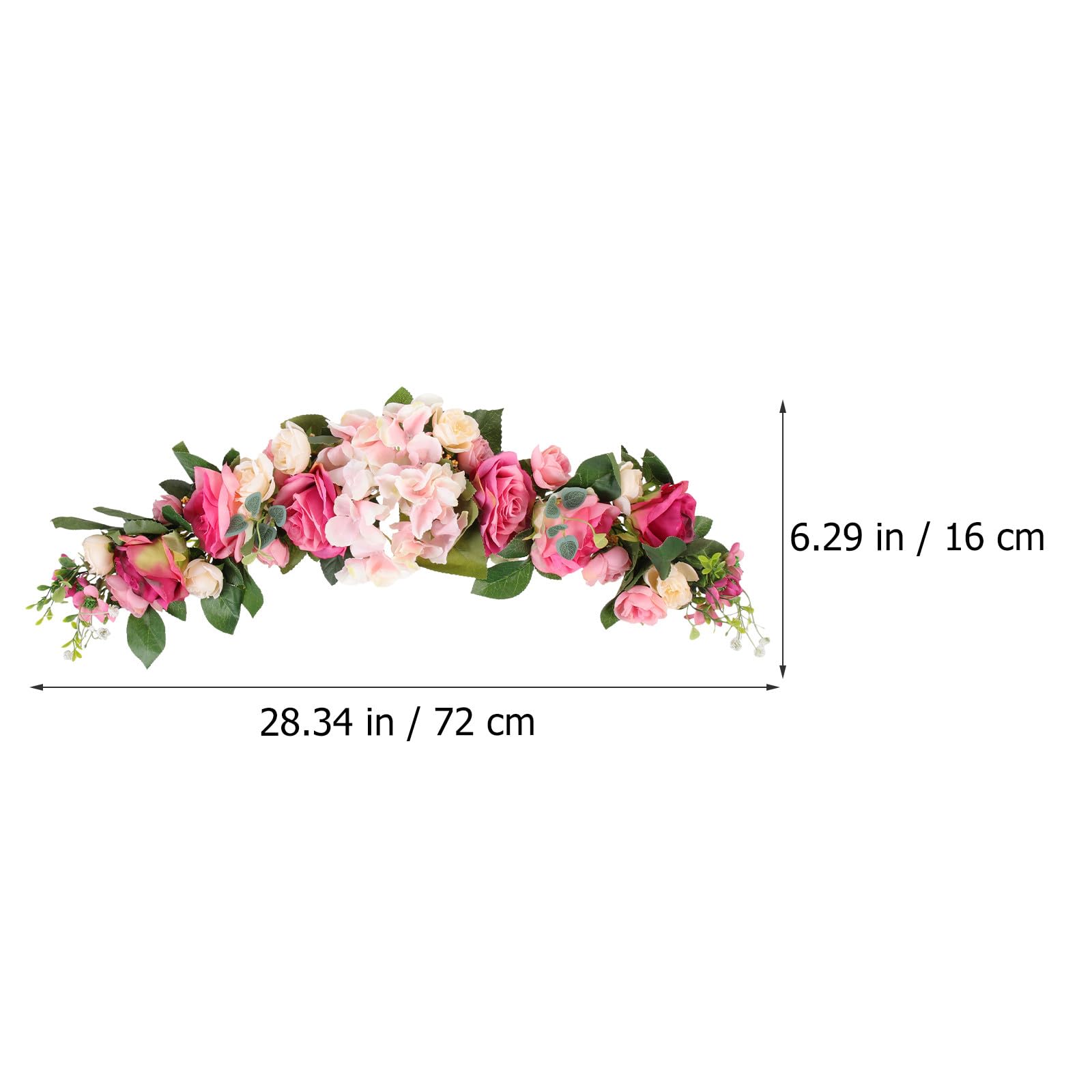 BETOOKY Künstliche und Verblassend Hochzeitsbogen Bruchfest Nicht für Rosa Rosenblüten aus Kunststoff Seidenstoff Festliche Heimdekoration