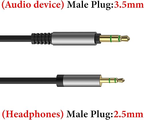Miniatura 3 de Geekria Cable de audio compatible con auriculares AKG Y600NC Y500, Y50, N60NC/700NC/700NC M2, N60, Y50BT, Y45BT, N90Q, cable estéreo de repuesto de