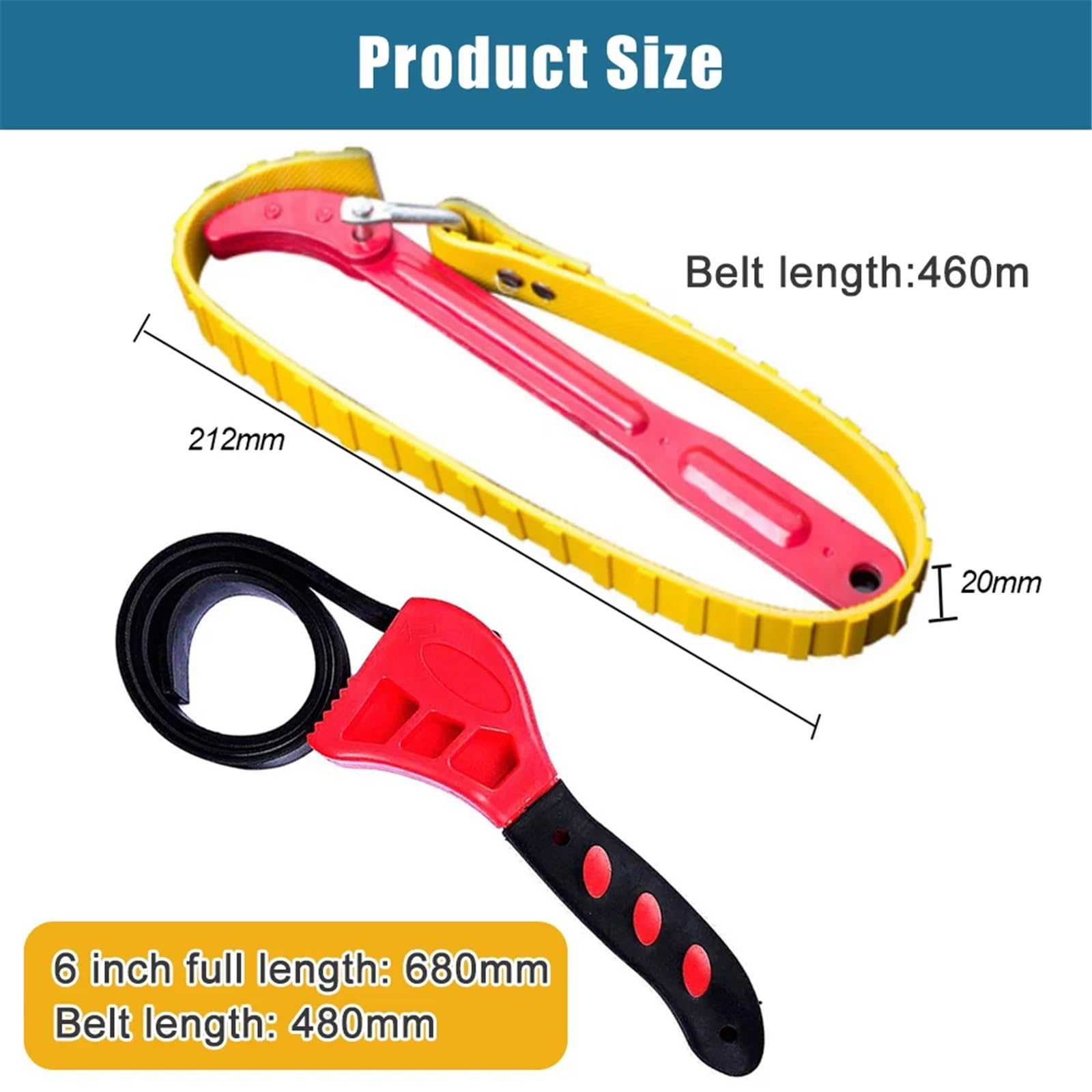 Regulowany Pasek Klucz Klucz Pasek Ściągacz Filtra Oleju Narzędzie Do Usuwania Blokowanie Klucz Nastawny Demontaż Narzędzie Do Otwierania Paska(12 Inch Wrench)