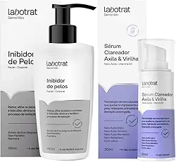 Kit Clareador E Inibidor De Pelos Corpo E Rosto Axila Virilha Dermoskin Labotrat Profissional
