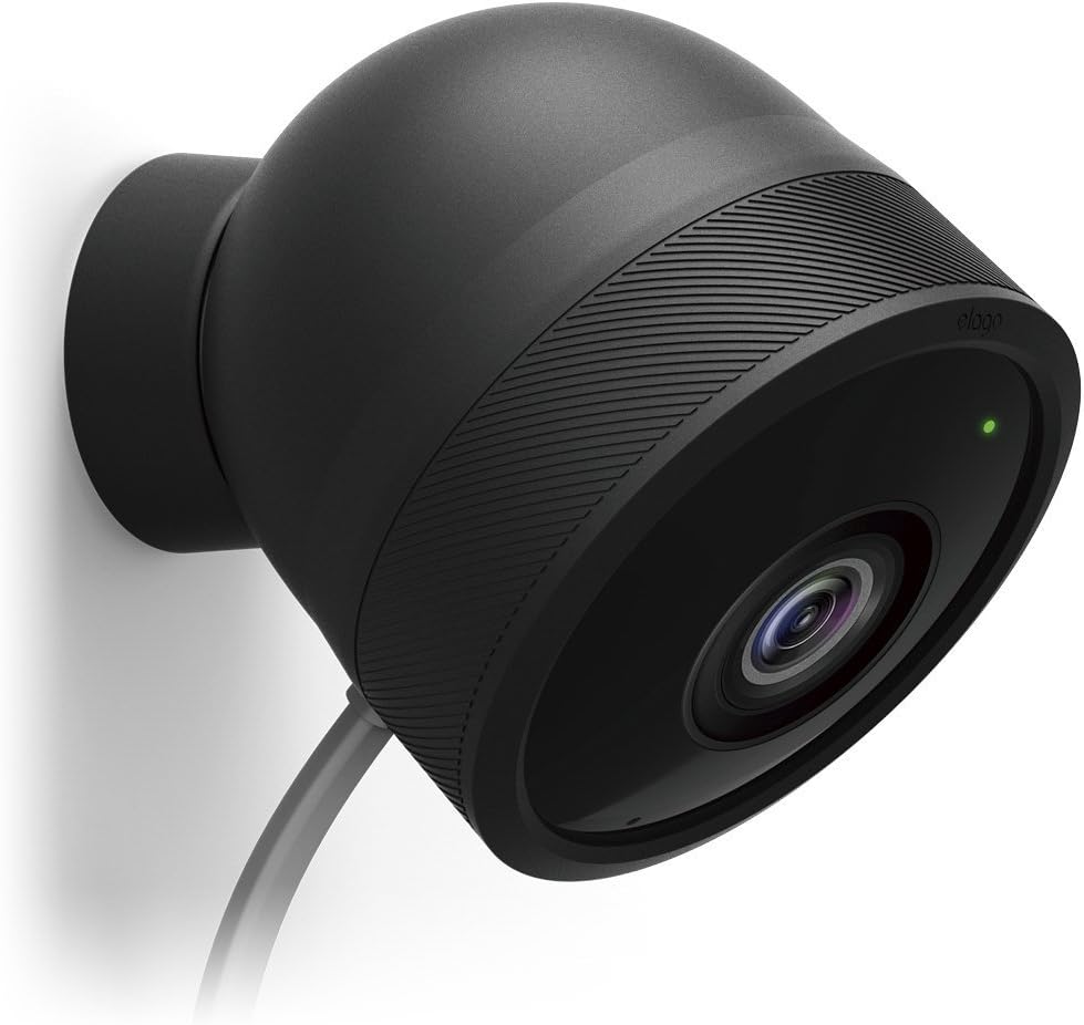 elago Silicone Cover Compatible with Nest Cam Outdoor Security Camera - All Weather Protective Skin, Security, Easy Installation [3 Pcs, Black] (NOT Compatible with 2021 Battery Model)