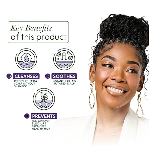 Miniatura 5 de ORS Aceite de oliva Braidzone Herbal Cleanse Dry Shampoo con lavanda y aceite de acai para nutrición, 8 onzas