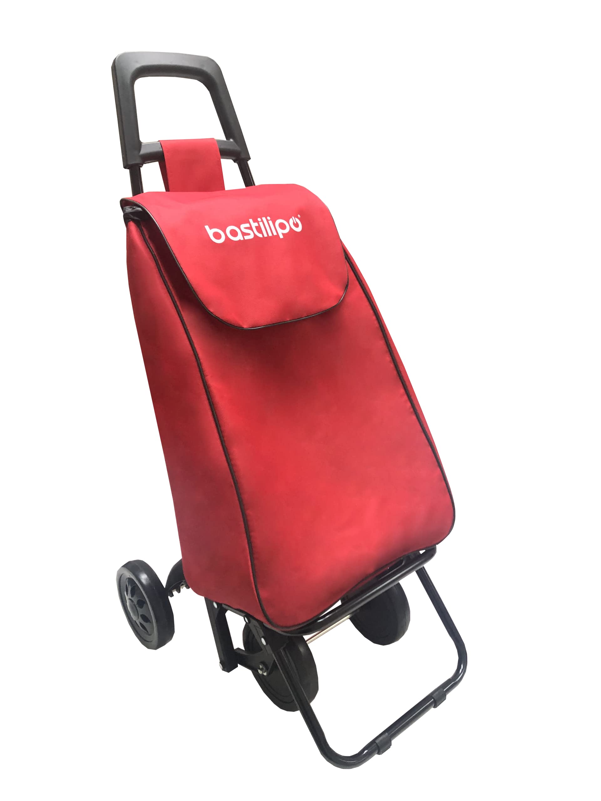 Chariot de Courses Pliable Bastilipo Alex Rouge Vermillon - 37L