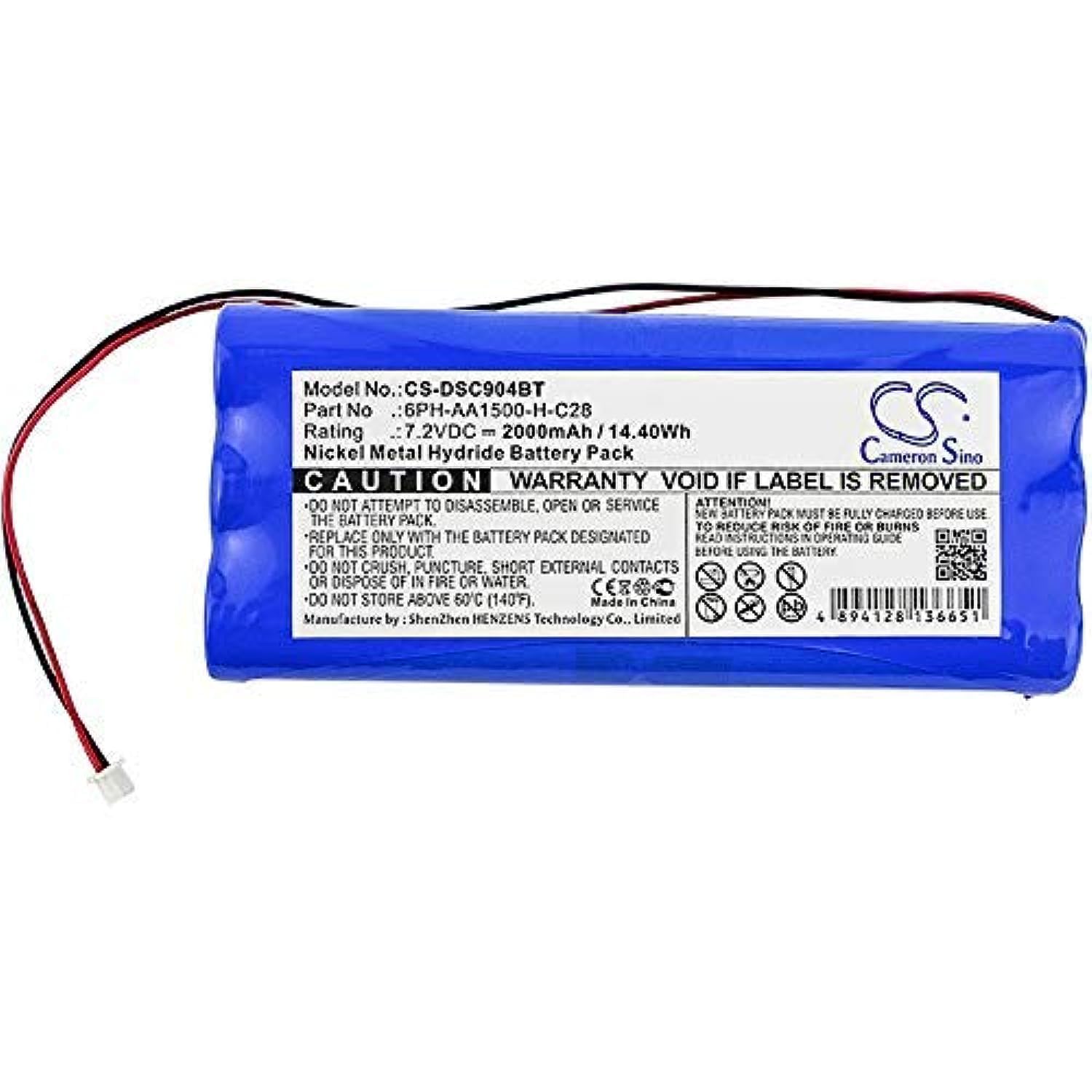 Cameron Sino Cameron Sino Battery For DSC 6PH-AA1500-H-C28, Fits Direct Sensor ds415,Sensor 17-145A, Ni-MH 7.20V 2000mAh / 14.40Wh