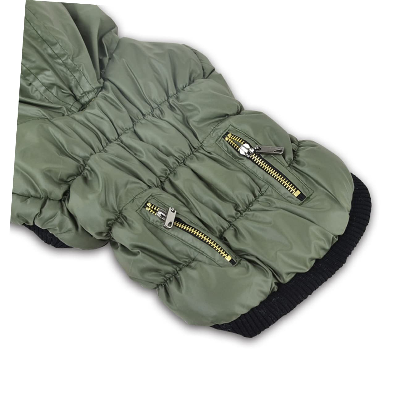 INOOMP 2piezas Abrigo para Perro Chaqueta Cálida De Otoño Invierno Ropa para Mascotas Diseño De Botones Color Verde XS