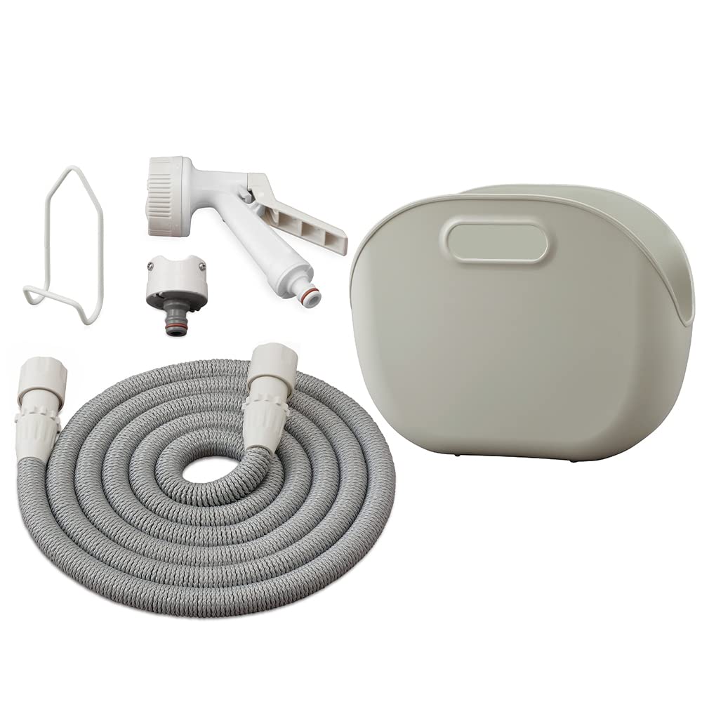 Amazon | アイリスオーヤマ 伸縮ホースポータブル グレー 7m | ホース