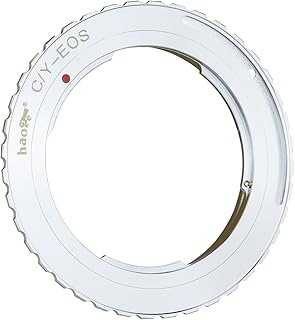 Haoge用レンズマウントアダプターコンタックス/ヤシカC/Y CYマウントレンズto Canon EOS EF EF - Sマウントカメラシルバー
