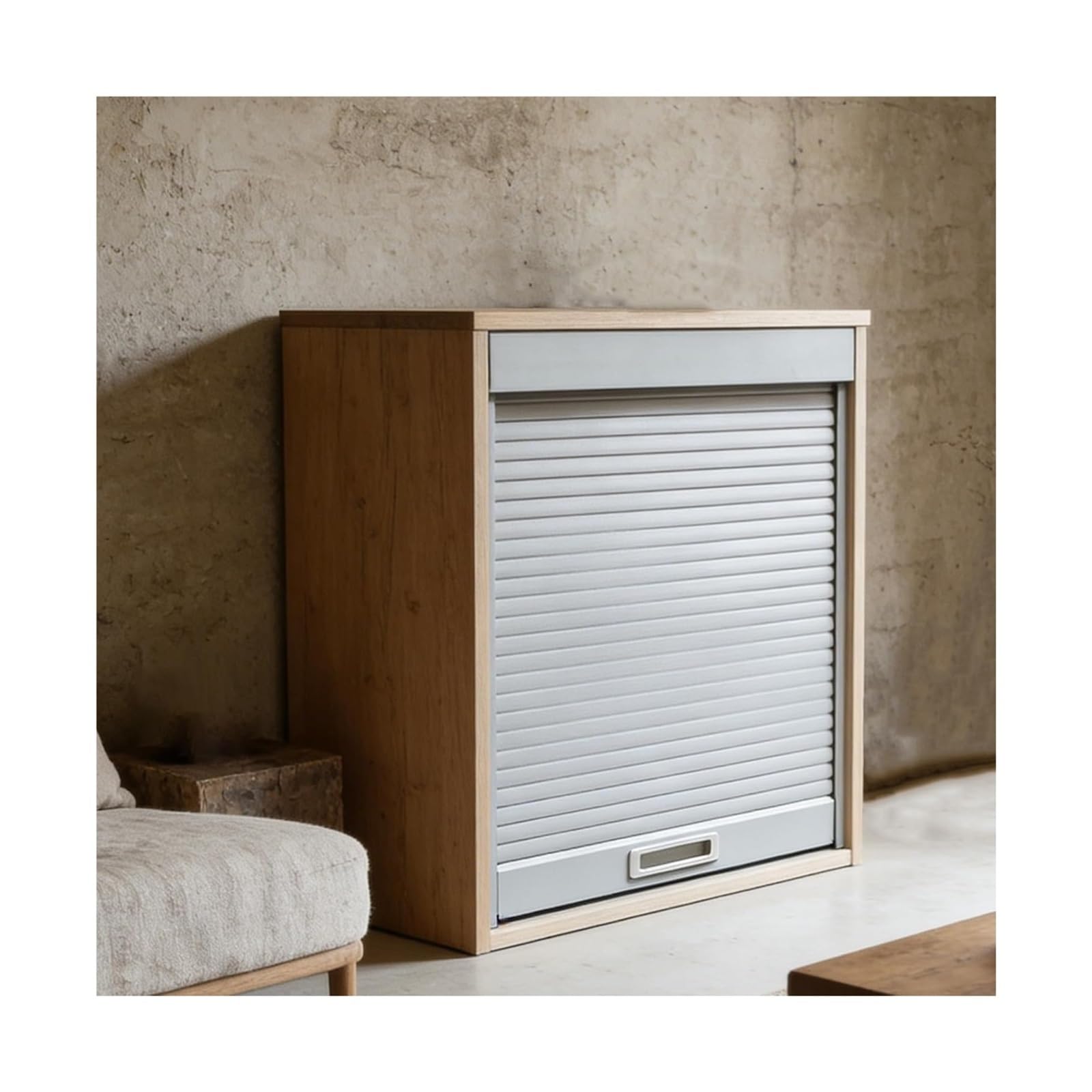 Accordion Folding Door Kit, Tambour Door Kit ABS Sliding Multiple Sizes for RV Wardrobe Kitchen(40x36in/102x91cm)
