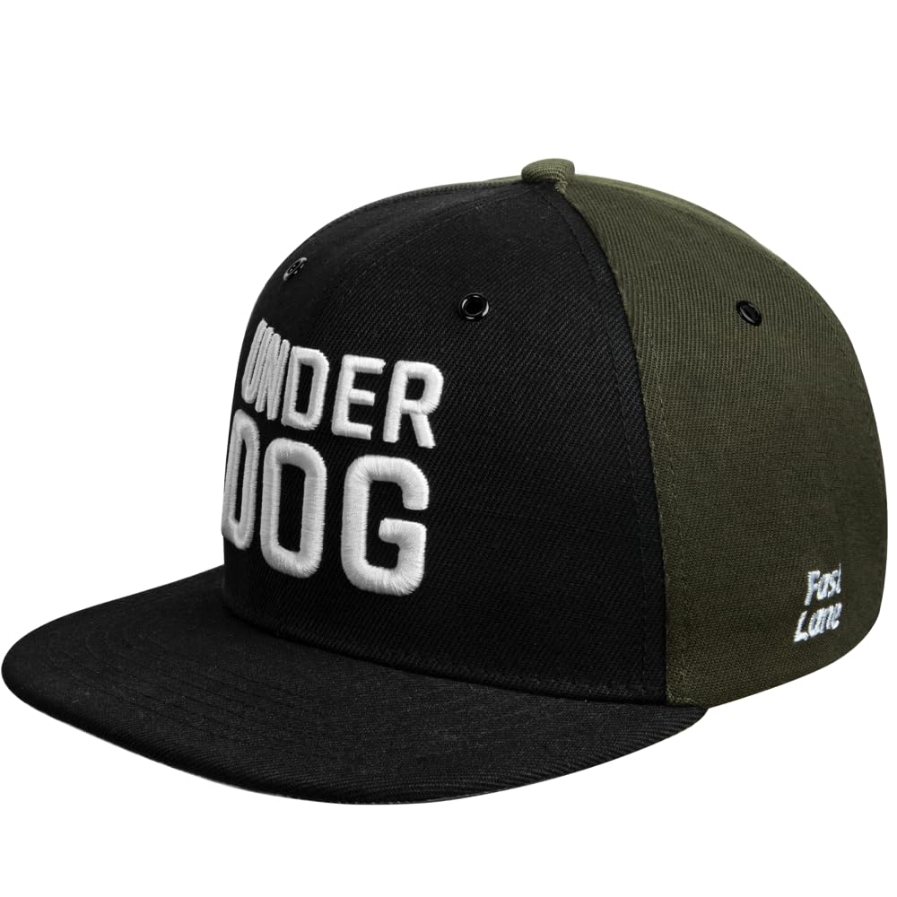 Nebelkind Casquette snapback pour homme et femme Underdog - Taille unique réglable - Unisexe - Casquette de baseball tendance en style streetwear de haute qualité avec visière plate, taille unique