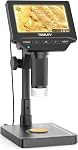 TOMLOV DM4W Microscope with Weighing Scale: 4.3" Digital Coin Microscope with Screen, Error Coin Magnifier with Lights, Weight Scale for Collectors, Jeweler,