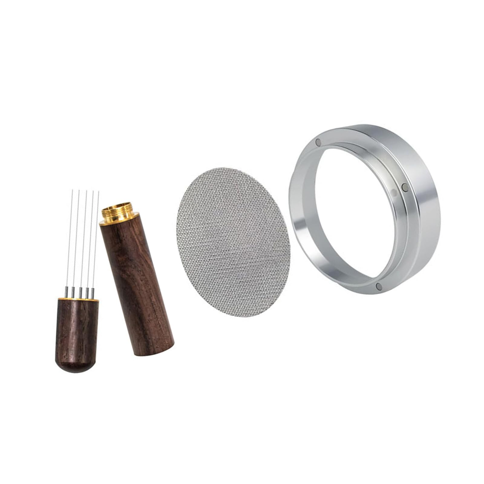 Hsioluted Professional Espresso Dosing Collar Set Design Coffee Brewing Accessories for Even Coffee Holders