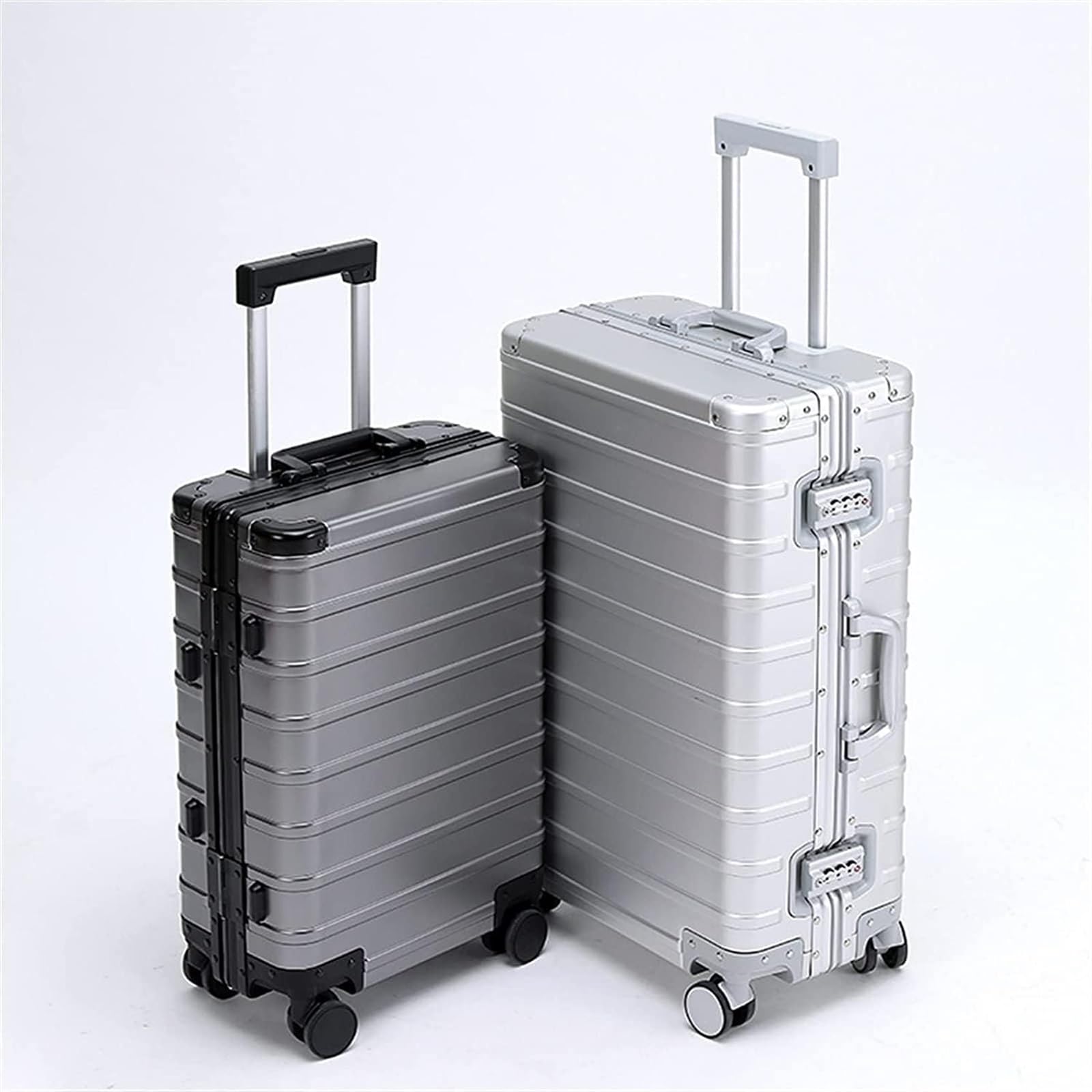 Bagaglio Valigia Classica dai Colori Vivaci con Telaio in Alluminio, Chiusura TSA, Senza Cerniera, con Ruote Silenziose Valigia da Viaggio(D,29")