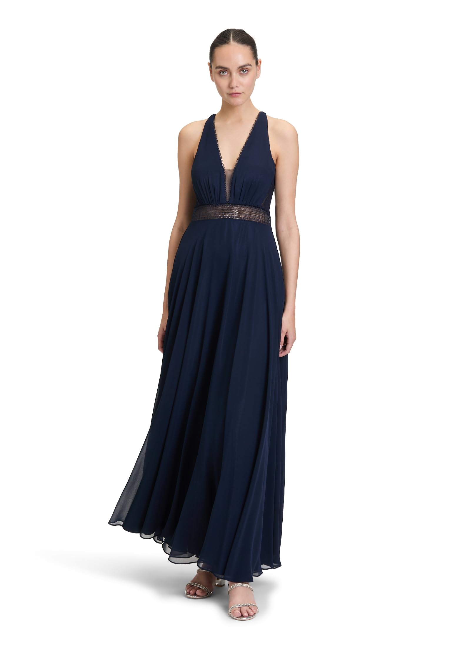 Vera Mont Damen Abendkleid mit Spitze