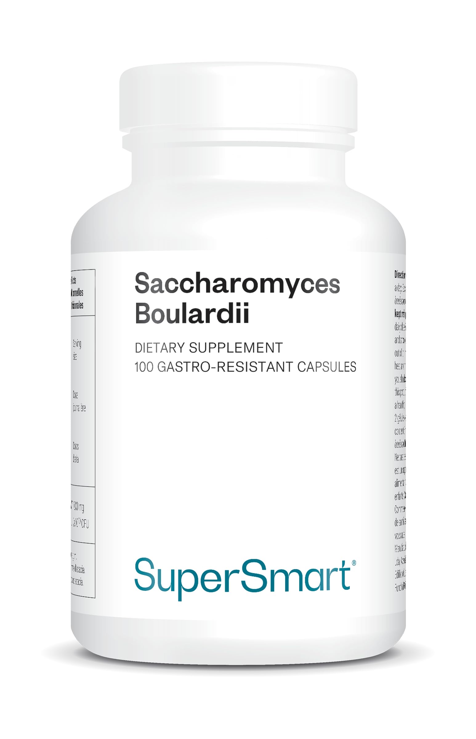 Saccharomyces Boulardii - 20 Milliards d’UFC - Probiotique - SuperSmart | Contribue à Rééquilibrer la Flore Intestinale et à Réduire les troubles digestifs - Ultra Levure - Vegan - DrCaps™