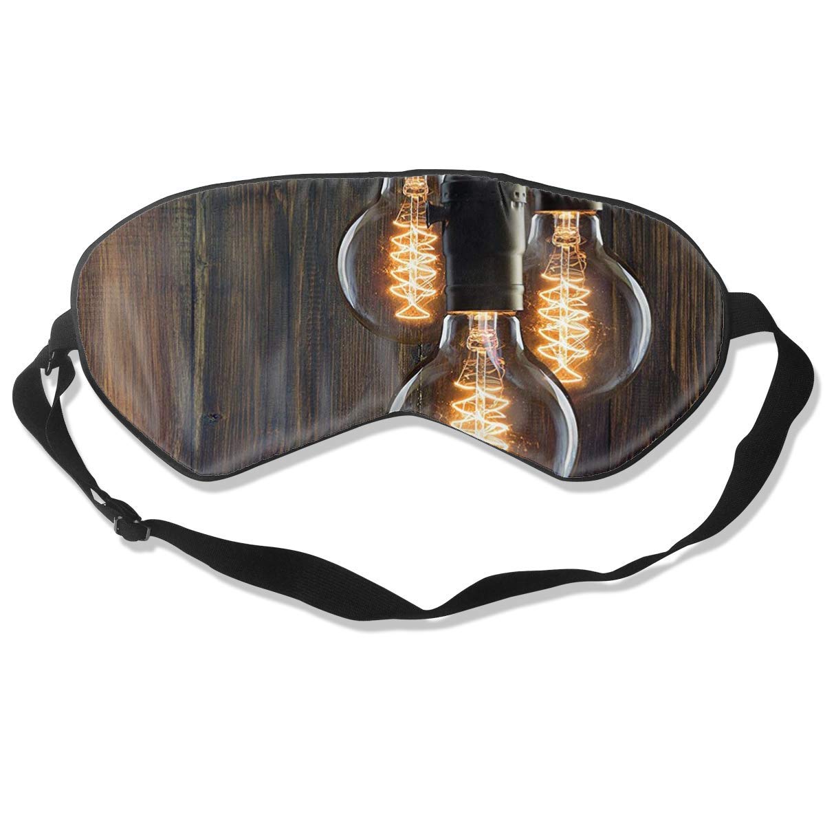 Vintage Edison Innovation Men's and Women's Sleep Eye Mask Silky Soft Sleep Eye Mask Sleeping Eye Blindfold Black Nights Bedroom