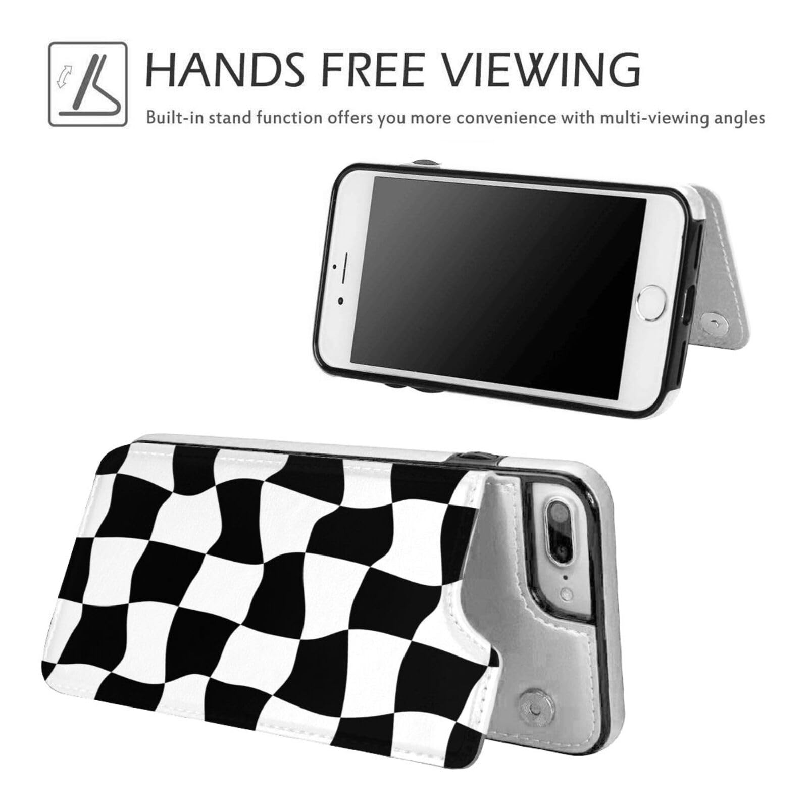 Amazon.co.jp: 白黒チェック柄 Iphone Se ケース 手帳型 第3世代 第2