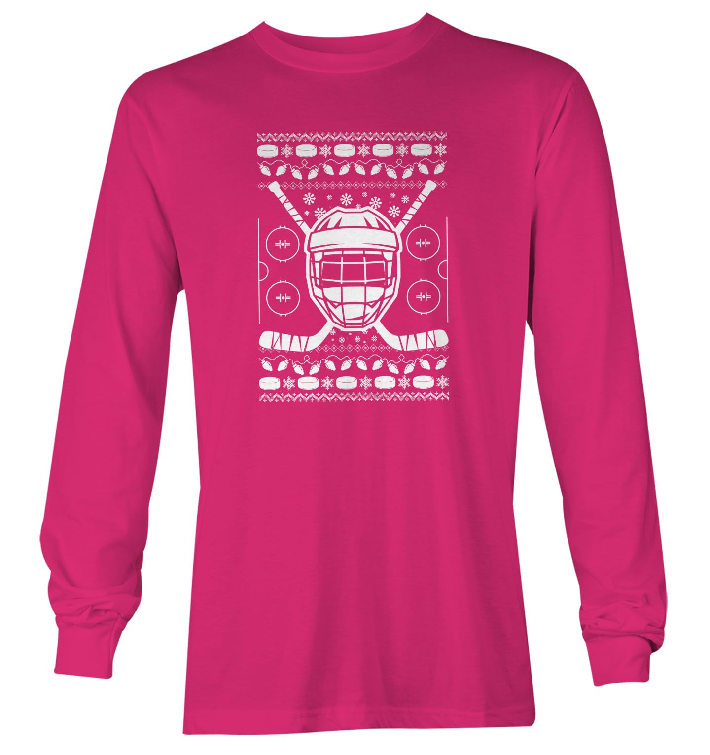 Haase Unlimited Hockey Helmet with Sticks - Ugly Xmas Youth T-Shirt
