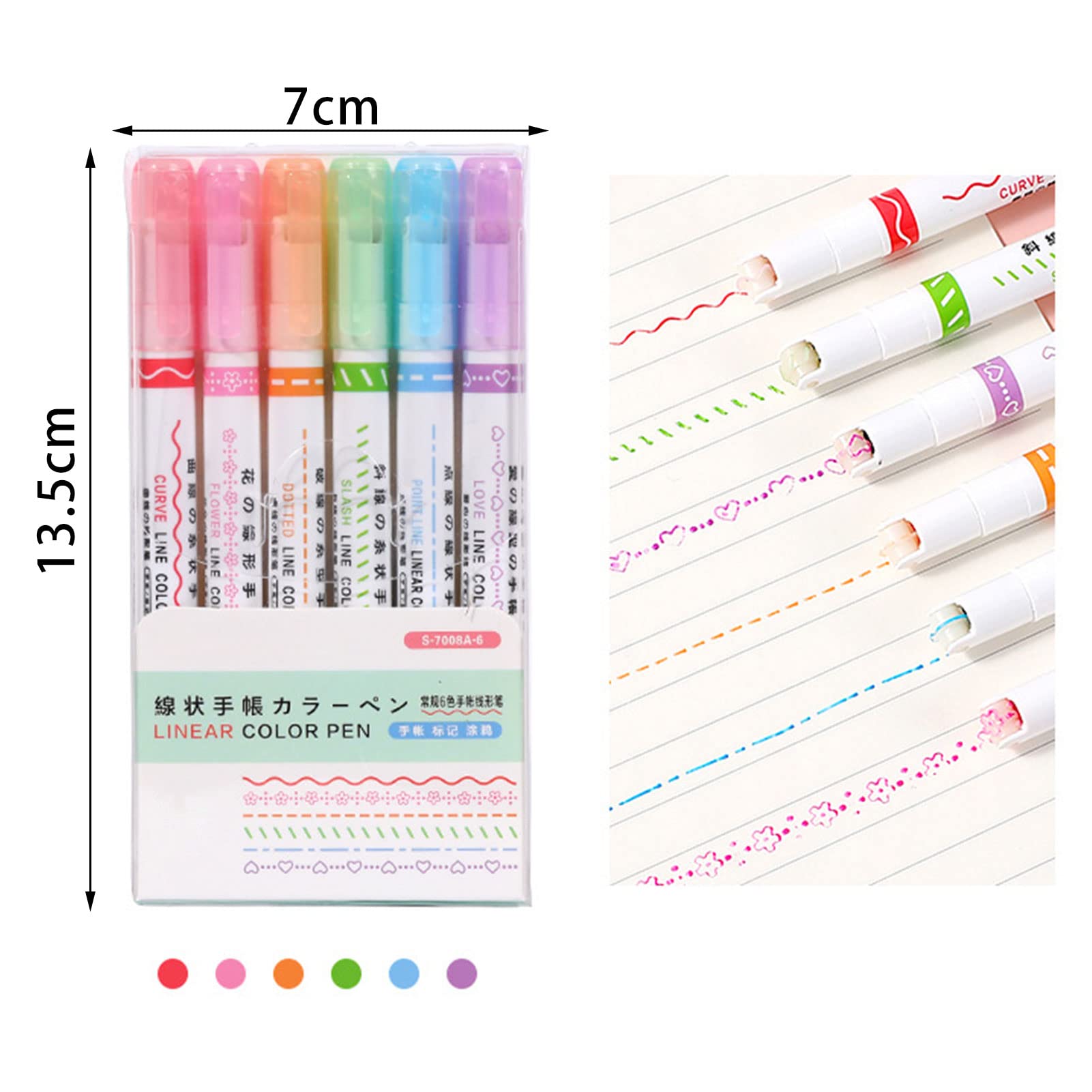 6色蛍光ペン Amazon.co.jp: カーブペン 蛍光ペン 6色セット ソフトカラー 6